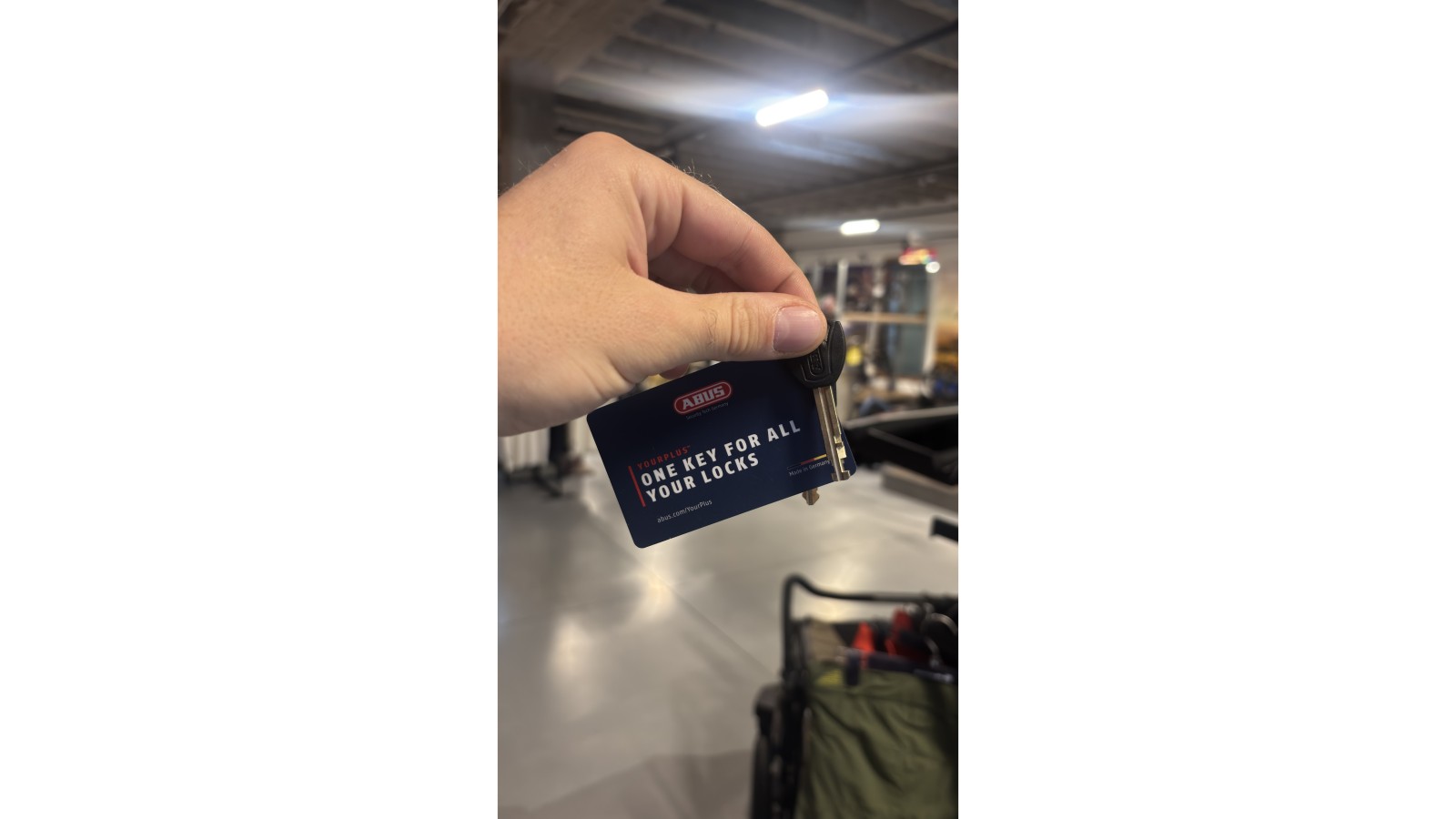 Clé ABUS et sa Code Card YourPlus chez KAMEO