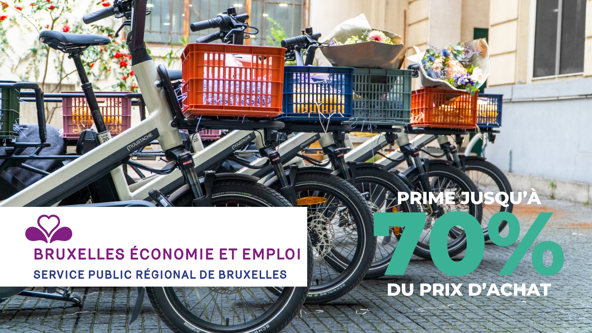 Bruxelles finance jusqu'à 70 % de votre vélo-cargo ou remorque-vélo